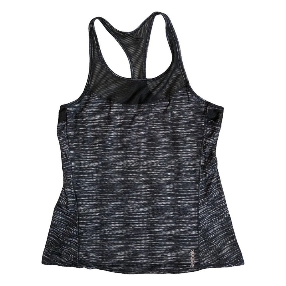 🚨029 Reebok racerback Black and White Tank Top